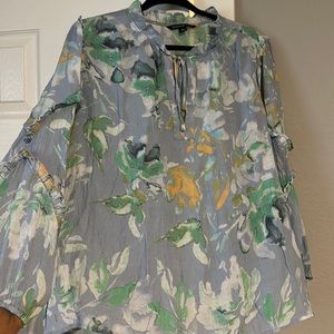 Plus size 2X watercolor top